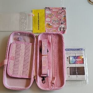 Pink Glitter Nintendo Switch Case